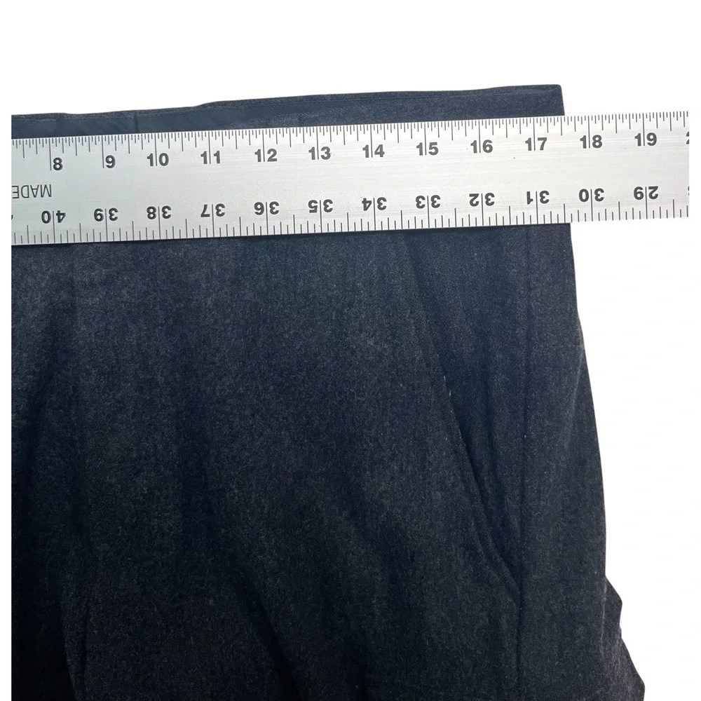 vtg Banana Republic 35x32 Emerson Cargo Pants Charcoal‎ Heavy Flannel Wool Mens